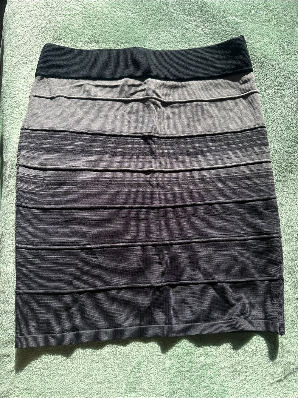 Women's Gray Ombre Bandage Skirt